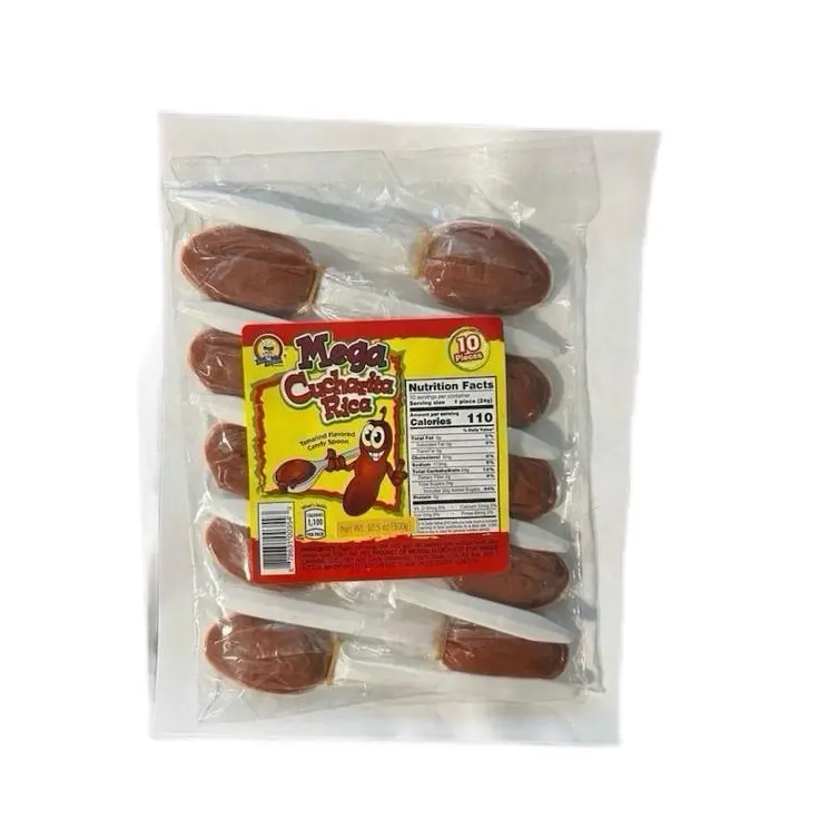 Azteca Mega Cucharita Rica Tamarind Candy Spoon - 10 Pieces 10.5 oz - Sweet Snack sour outdoorfun