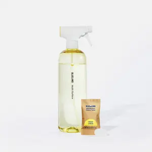 Blueland Multi Surface Cleaner, Mineral & Plant-Based, Spray Bottle + Plastic-Free All Purpose Household Cleaning Refill Tablets, Lemon