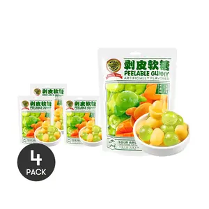 4Packs HSUFUCHI Peelable Gummy Mango Grape Flavor 7.93 oz/Pack