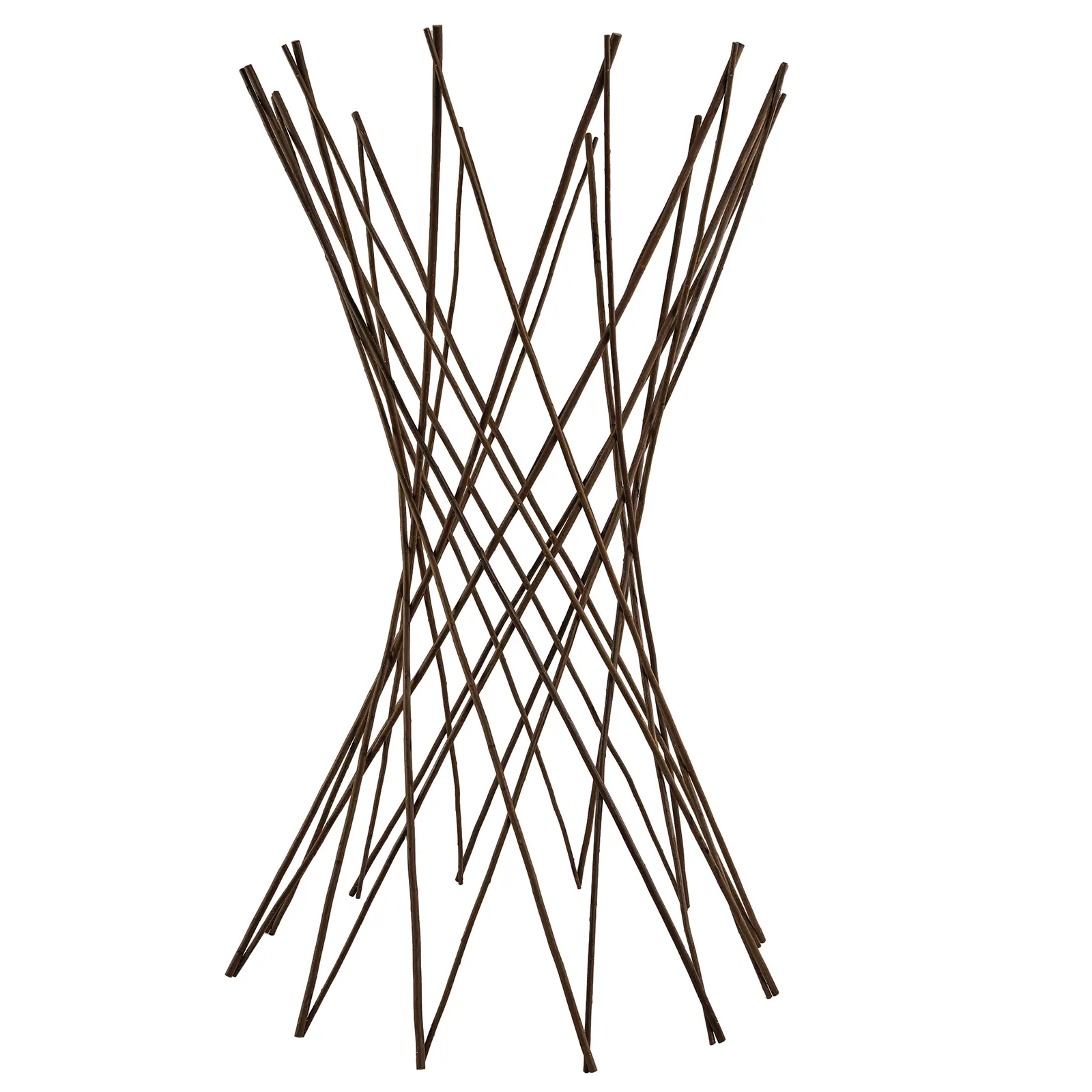 Expandable Wooden Trellis Tower - Wooden Stakes Plant Cages & Supports for Garden Climbing Plants, 48"/60" Heights