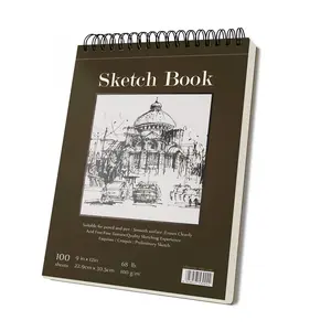 9x12 Inch Sketchbook, Spiral Bound Pad, 100 Sheets Acid-Free Paper, Art Sketchbook for Kids Artists Beginners, Professional Art Supplies, Drawing Book