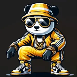 DIY Specialty Craft Supply DTF Heat Transfer Kit - Street Style Bear & Cool Panda Designs, Compatible with Cotton & Polyester, Ideal for Yellow Tracksuits, Diy Kit