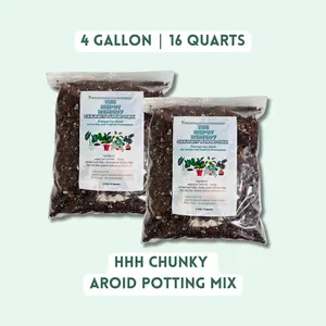 Happy Houseplant Haven's Chunky Monstera & Hoya Potting Mix - Peat-Free Soil Blend for Aroids, Alocasias, Philodendrons Coconut Fiber Substrate Organic Nitrogen Fertilizer