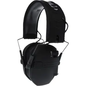 Tactical Shooting Earmuffs, Electronic Hearing Protection with Clear Sound, Lightweight & Comfort for Hunting, Range, Outdoor Sports Activities