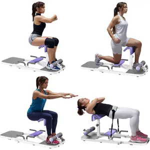 Hip Thrust & Squat Machine for Home – Multi-Function Glute Builder, Leg & Core Strengthening Equipment – Adjustable Sissy Squat, Hip Thrusts, Squat Assist Machine for Home Gym