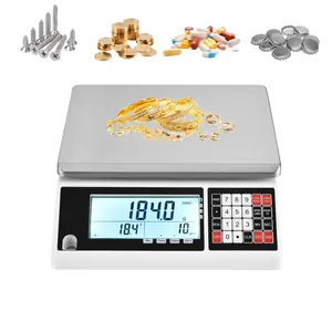 Industrial Counting Scale (30kg, 0.5g) Precision Electronic Gram Scale for Parts and Coins Piece Counting Scale, Digital Inventory Counting Scale