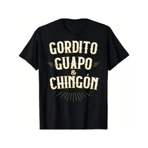 Summer t Shirts Chubby, Handsome and Awesome - Funny Mexican T-Shirt