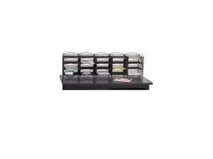 Safco - 7770BL - Safco Onyx Mail Sorter - 500 x Sheet - 20 Compartment(s) - Compartment Size 3.75 x 11 x 12.50 - Black -