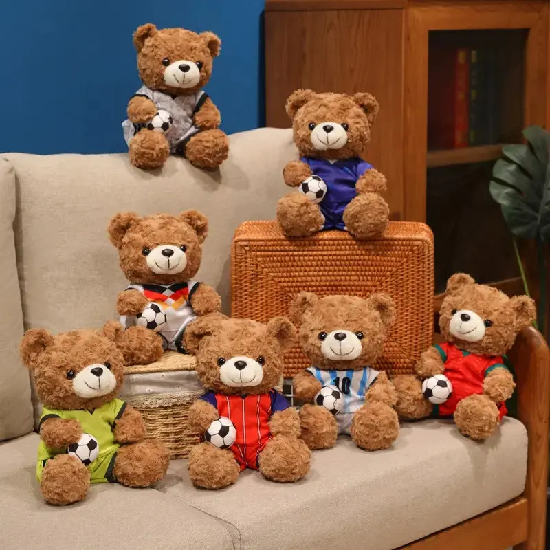 Cute teddy bear plush toy, bear-shaped stuffed doll, soft and affectionate pillow toy, perfect soft gift, plush toy gift, soft texture that can be hugged, the best gift for friends
