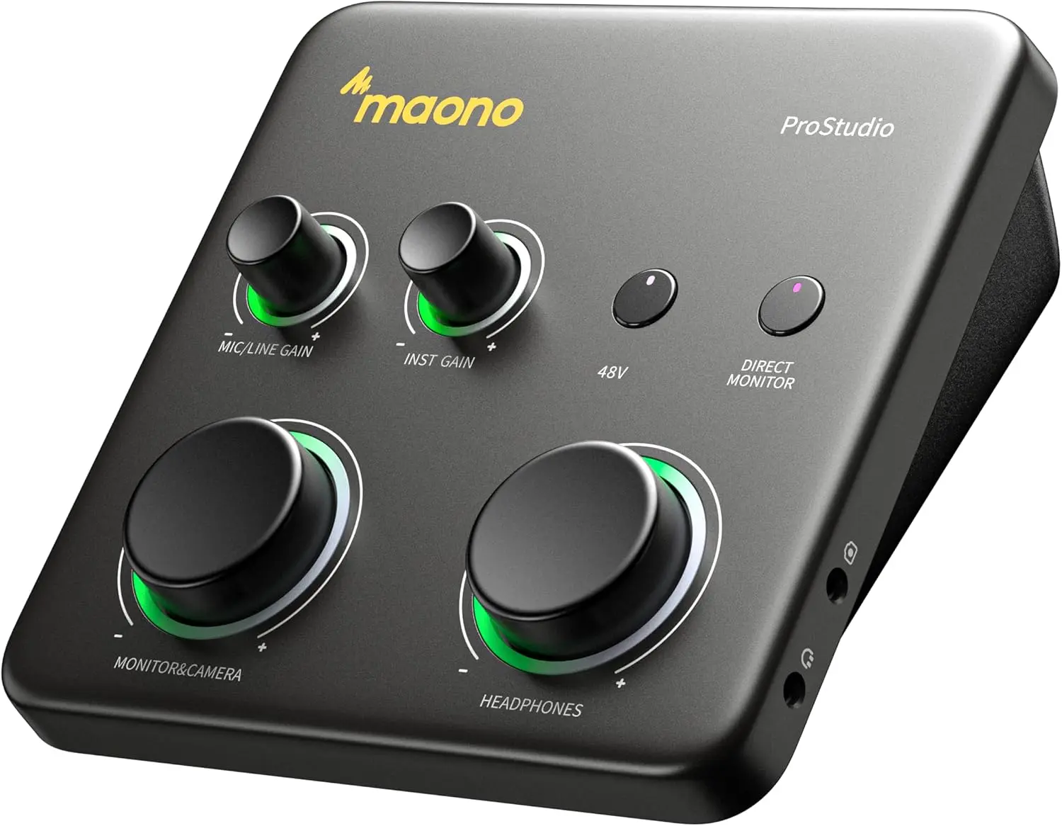 MAONO P1 Hybrid USB Audio Interface 70dB Gain for PC Phone iPad Guitar | Auto-Gain, Loopback, Mute, ASIO, Routing Software Features, for Podcast, Streaming, Mobile Music Recording, Content Creation