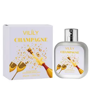 VILÍLY Champagne Eau de Parfum, 2.02 fl oz, Fruity Musk Fragrance for Women