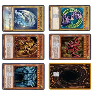 Custom YuGi-Oh Card Game Nostalgic Card Small Chip Holographic Credit Card Decal Sticker Card Skin Vinyl Sticker Card Cover Sticker