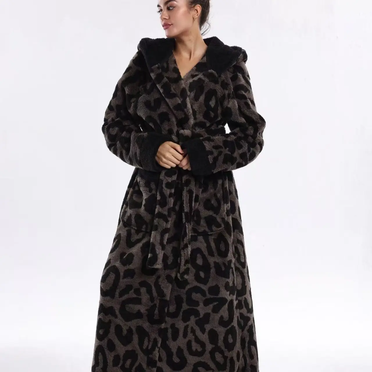 Tiger Striped Bathrobe, Valentine's Day Gift, Luxurious Hooded Robe with Belt, Unisex, Multiple Colors Available, Nightwear, Loungewear breezy trending now versatile stretch fit