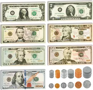 280 Pcs Play Money Kids Set, Number Learning Play for Kids teachingToys, Ages 3 and Up Kid Education Develop Early Math Skills, Birthday Gift Preschool Games for Boys & Girls