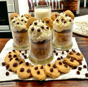 Chocolate Chip Cookie Candle. Large 13 oz. Soy Candle/Strongly Scented Candle/Dessert Candle/Bakery Candle. Strongly Scented Candle.