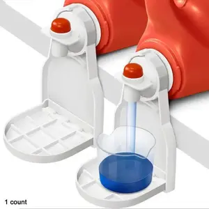 Laundry Detergent Cup Holder, 2pcs Count Foldable Detergent Drip Catcher, Durable Leak-proof Laundry Detergent Cup Holder, Household Essentials, Storage Organizer, Bathroom Gadgets