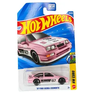 Hot Wheels Mainline '87 Ford Sierra Cosworth Pink 5/10 Diecast Car