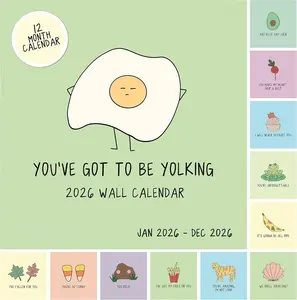 2026 Punny Wall Calendar | Funny 12 Month Pun Calendar  For 2026, 12   Puns in a Large Monthly Format, Family Friendly Puns, Whole Office or Family will , 2026 Joke Wall Calendar