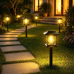 Segrass Solar Lights Outdoor,2-14 Pack 3000K Waterproof Auto On/Off Solar Pathway Lights for Your Garden, Landscape, Path, Yard, Patio, Driveway,Walkway Decor