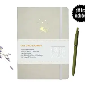 Mystical Moon A5 Dot Grid Journal: Ivory Linen, (In Gift Box)