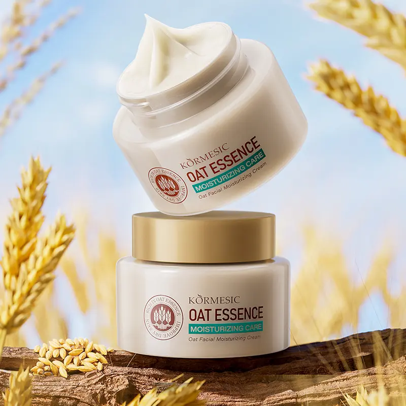 Oatmeal Facial Moisturizing Cream, Deep Hydration Face Lotion, Nourishing Skin Care, Long-Lasting Moisture, Ideal for Dry Skin, Deeply Moisturizing