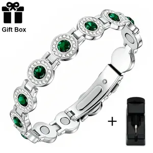 Elegant magnetic bracelet, perfect for women's casual wear. As a thoughtful gift for mothers or girlfriends, it is a surprise choice for Thanksgiving or Christmas. Comes with a regulator magnetic bracelet as a holiday gift Valentines Gift