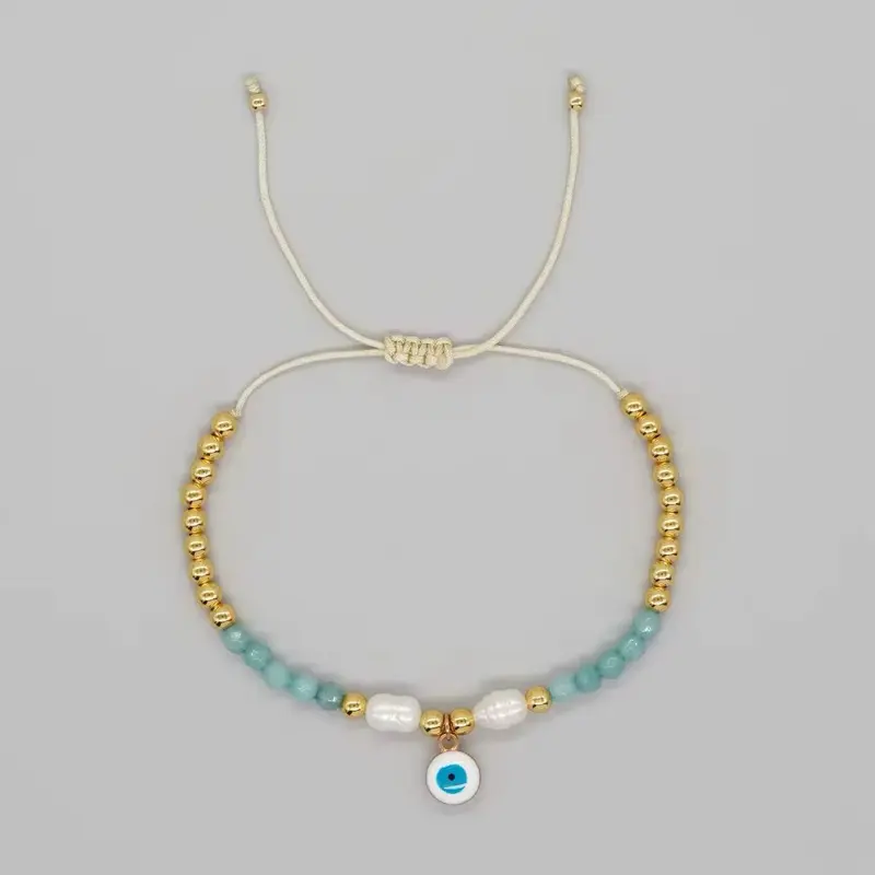 Azure Protection Thread Bracelet