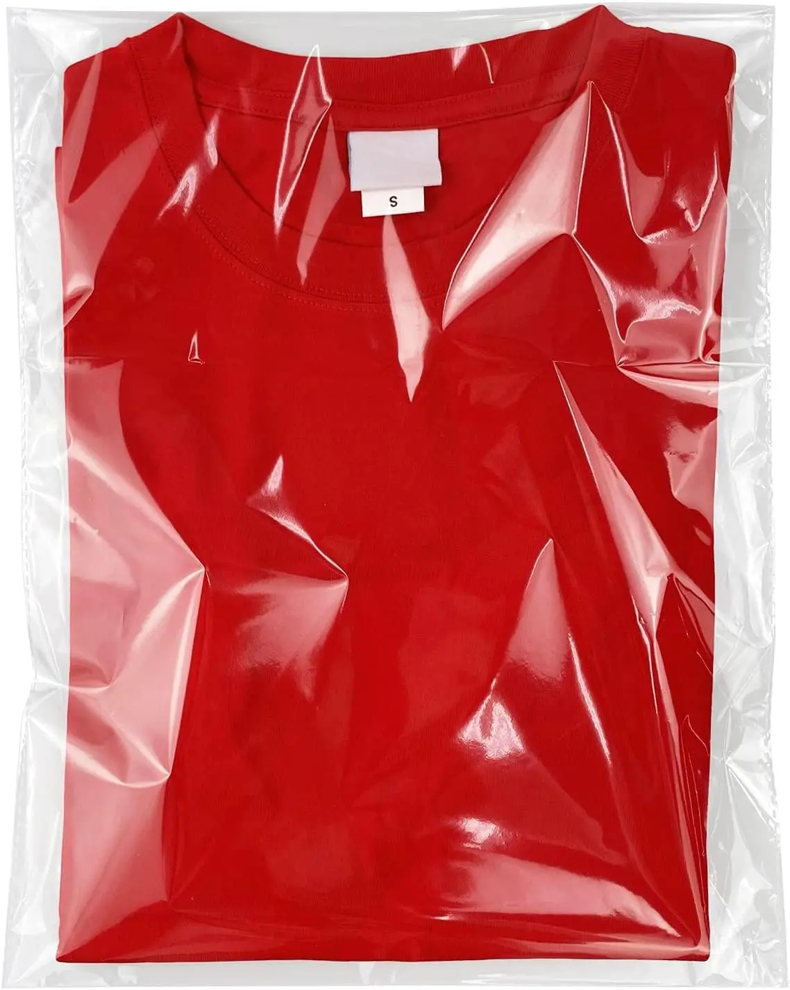 Clear Self Sealing Cellophane Bags for Shirts, 10x14 Inch, 100 Pcs | Clear Shirt Bags for Small Business, Thick Resealable Plastic Bags for Packaging Clothing and Products