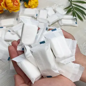 Disposable Compressed Towel, 20pcs/bag Portable Travel Towel, Thickened Plant Fiber Towel, Disposable Bath Towels, Single Use Towelette, Bathroom Supplies, Summer for Gift, Household Items