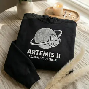 Artemis II Lunar Far Side Embroidered Sweatshirt