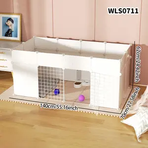 Cat Cage Indoor Home Use Small Medium Dog Fence Puppy Cage Squirrel Cage Rabbit Fence Kitten Door Stopper Durable Puppy Playpen Exercise Puppy Playpen