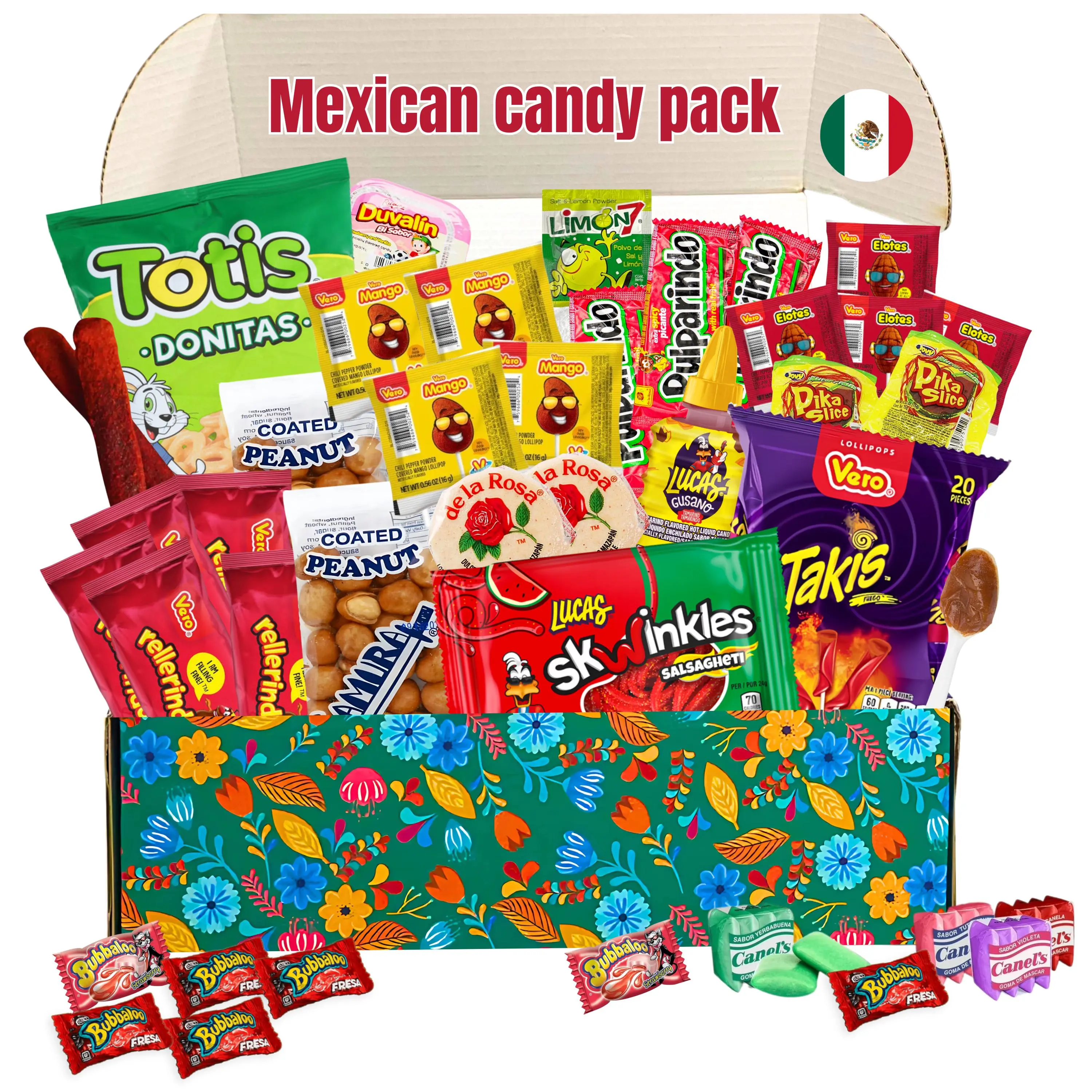 Mexican Candy Mix Box Variety Pack Dulces Mexicanos Mazapan Pulparindo Lucas