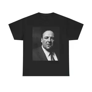 Tony Soprano Black and White Portrait Tee