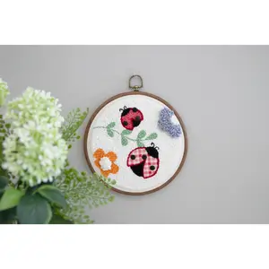 Kimberbell Punch Needle Embroidery Kit - Bugs & Blooms!