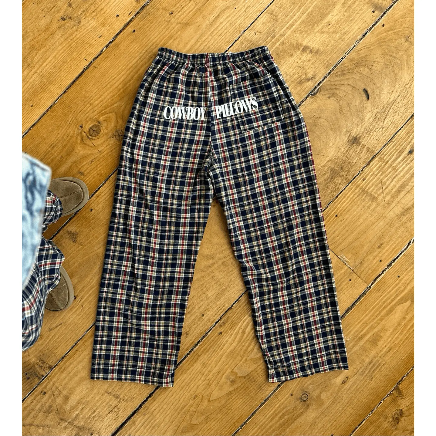 NAVY BLUE Flannel Cowboy Pillows Sweatpants