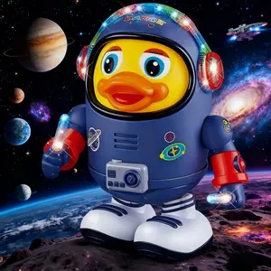 Interactive Electric Space Planet Duck Toy for Kids, Fun Educational Electronic Pet Gift with Music & Lights, Perfect for Children Ages 3+
