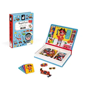 Janod MAGNETI'BOOK - BOY'S COSTUMES with 36 magnets and 8 cards for kids aged 3-8