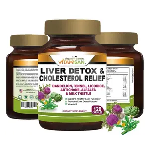 Best Liver Cleanse Repair Pills Detox Cleanser Supplements Men Women Care 120