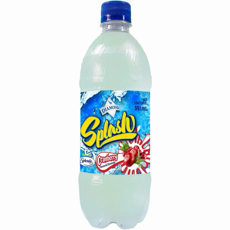 Guyana's Diamond Splash Cranberry Sparkling Water 591mL