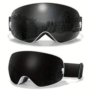 Adult Ski Goggles with Prescription Lens Compatibility - Anti-Fog Polarized Lenses, Wide Frame & Foam Cushion, TPU -Resistant Eyewear for Snowboarding, Ice Skating, Alpine Skiing, Snowmobile - Over Glasses/Contact-Free Use, Snow Goggles, Winter Goggles, M