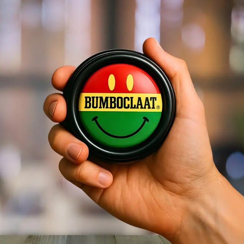 Bumboclaat Sync Vibe Buzzer Board Game Accessories with Button, Lively Design, Quiz-Focused Fun Elements