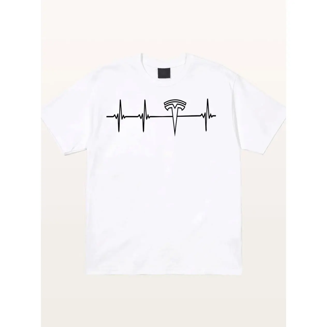Tesla Logo Heartbeat Sticker T-shirt Sweatshirt Hoodie, Car Enthusiast and Fans Gift