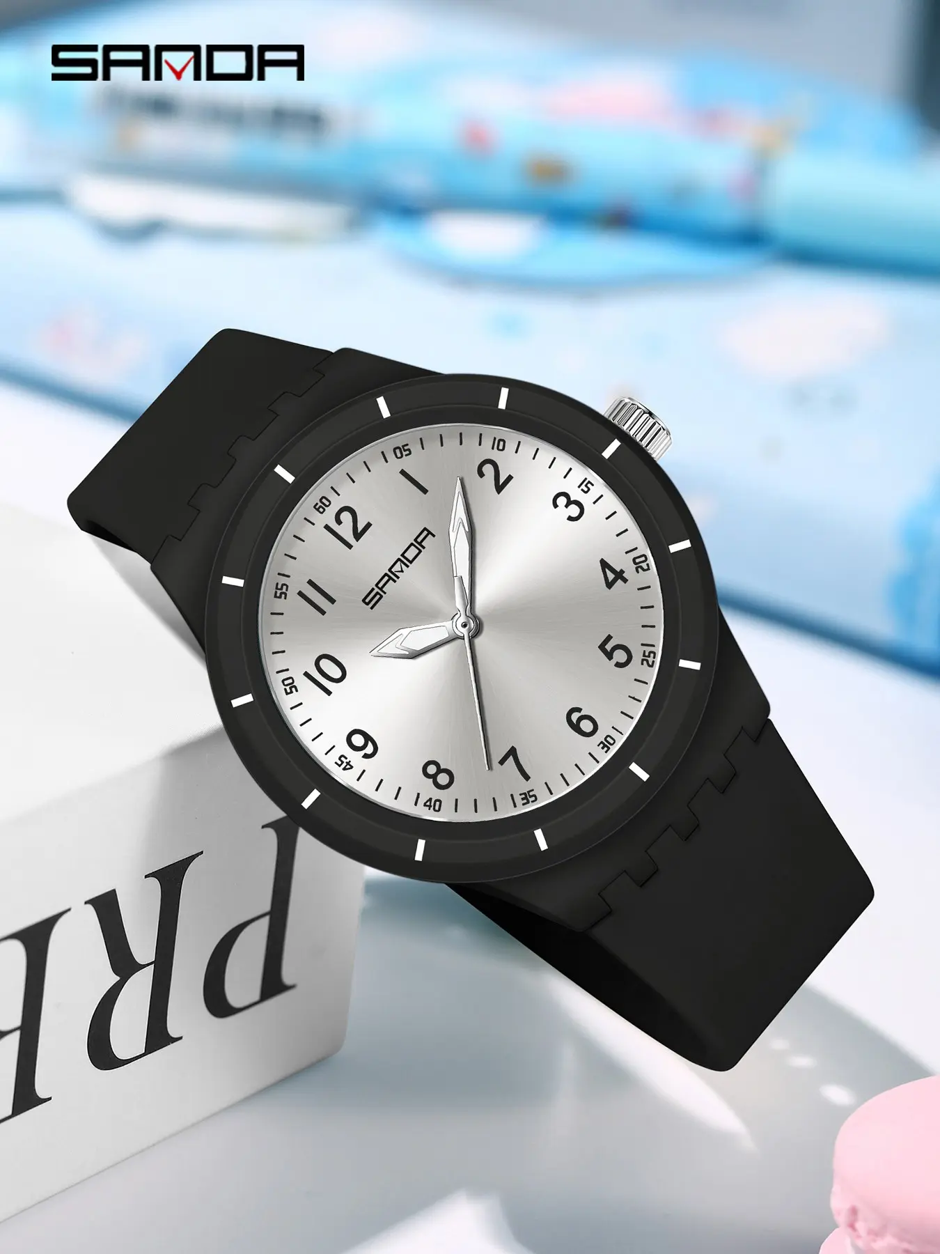 Sanda Casual Simple Student Watch, Modern Waterproof Watch, Ultra Thin Lightweight Waterproof, Luminous Sports Quartz Wristwatch for Teen Boys Girls, Waterproof Analog, Modern Fashionable Wristwatch, Quartz Analog Watches