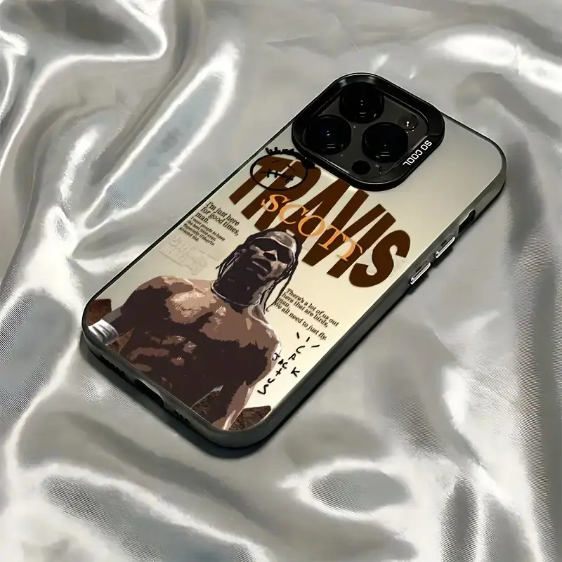 Popular Rapper New Cactus Jack Phone Case Suitable for iPhone 17 16e 16 15 14 13 12 11 Mini Pro Max Air X XR XSMAX 8 7 Plus Anti-Drop Matte Back Cover, Shockproof Cover, Daily Use Case, Cactus Design, Smooth Texture, Durable Material, Stylish Case, Fashio