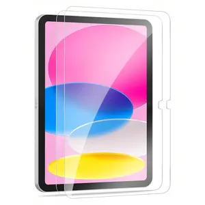 2pc iPad Tempered Screen Protector, HD Clear, Anti-Scratch, Full Coverage, Strong Fingerprint Resistance, Compatible with iPad 10th Gen, iPad 11, iPad Air 11-Inch, iPad 12 11-Inch, Protection