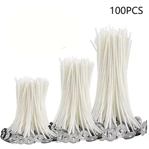 Premium Materials Smokeless Candle Wick, 100pcs/set Diy Candle Wicks with Holder, Candle Making Supplies for Home Decor, Diy Candle Making Accessories, Christmas Gift