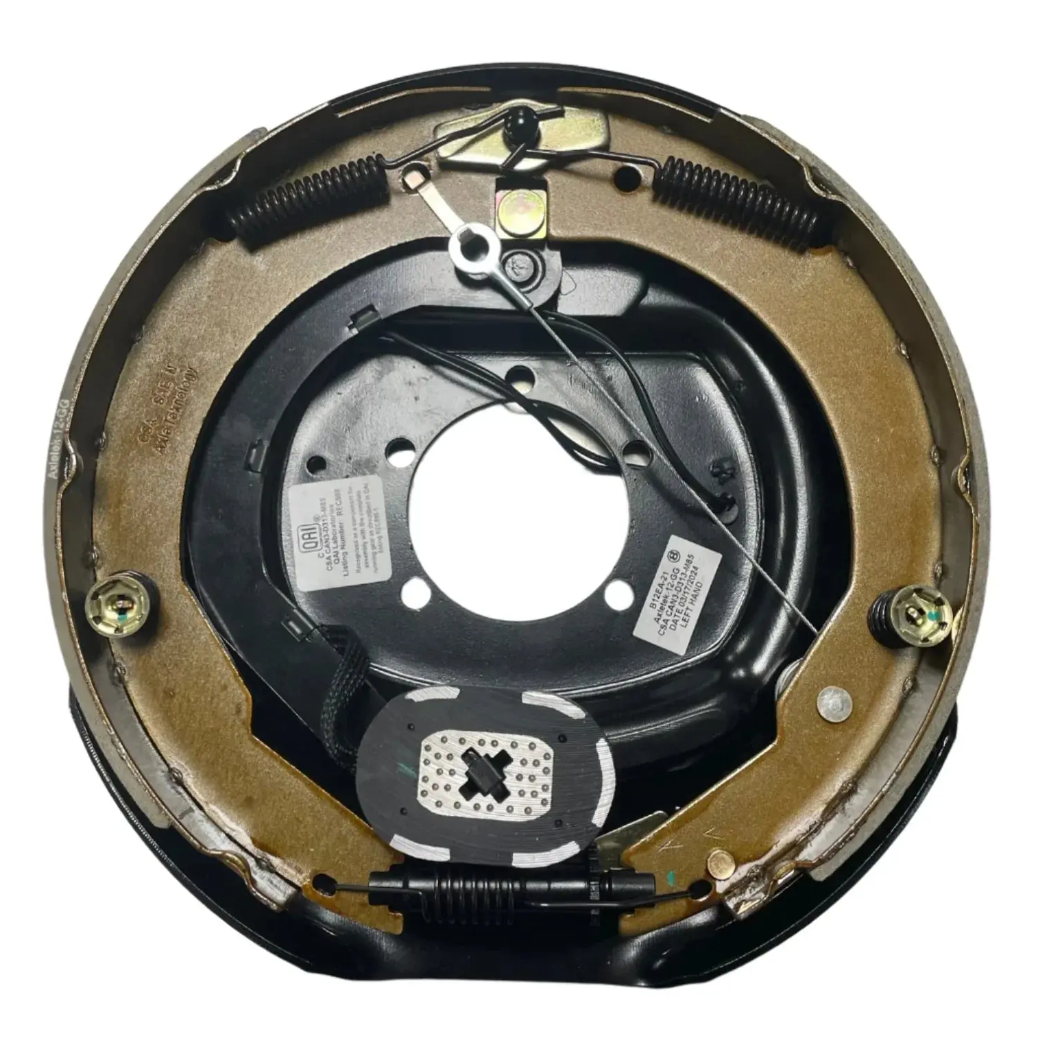12" x 2" Electric Trailer Brake Assembly - 7,000 lb Self-Adjusting