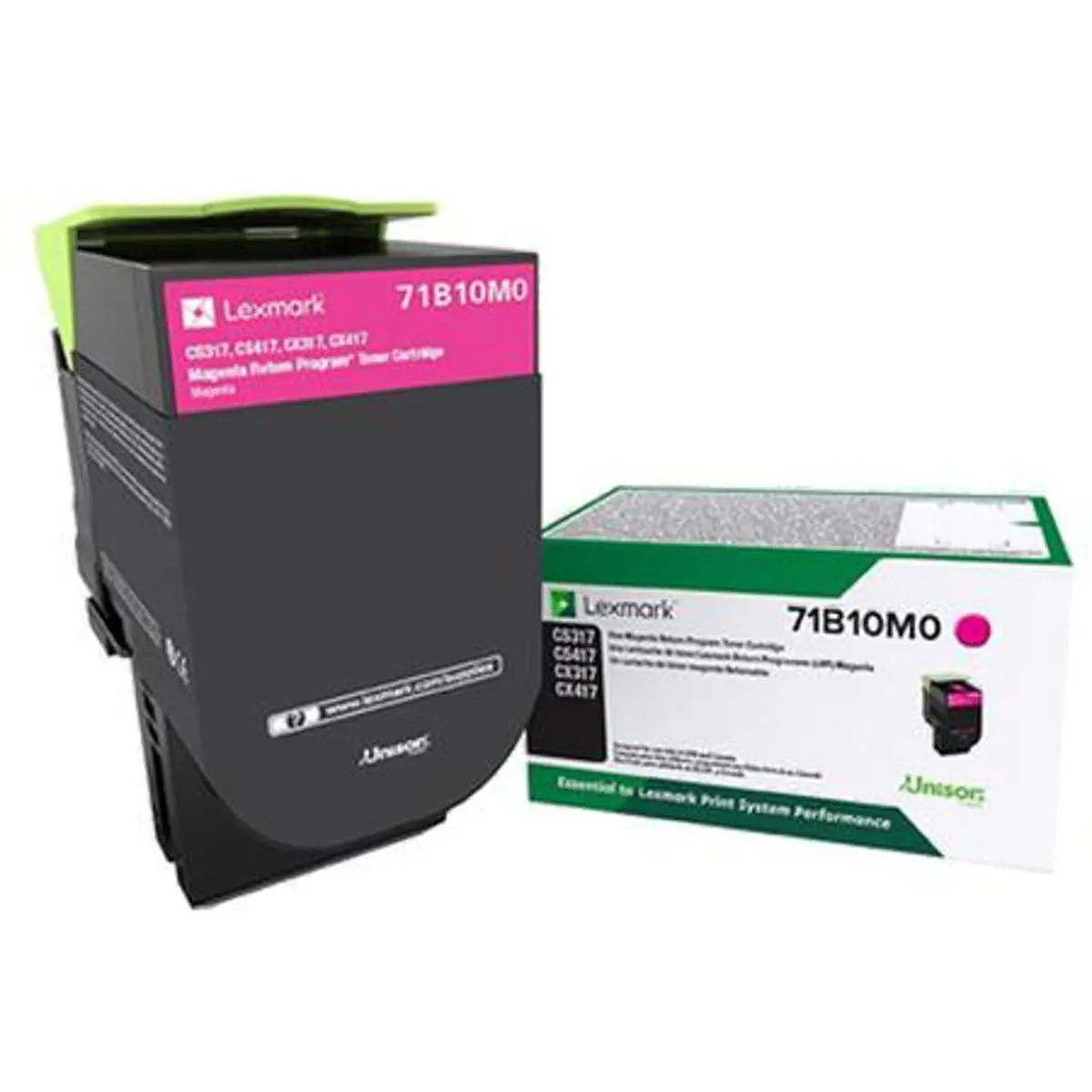 Lexmark Magenta Standard Yield Return Program Laser Toner Cartridge for CS317dn, CX317dn, CS417dn, CX417de, CS517de and CX517de Printer, 2300 Page Yield