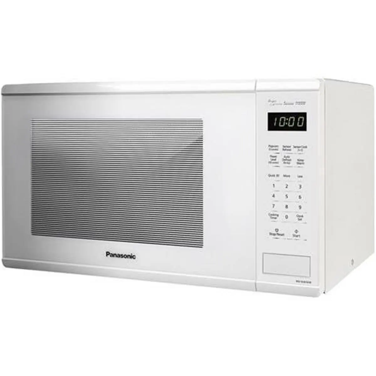 Panasonic NN-SU656W 1.3cu. ft. White Countertop Microwave Oven - Genius Sensor, Multiple Power Levels, Steam Function, Casserole-Compatible, Energy Conservation Compliant, Ideal for Casseroles & Reheating
