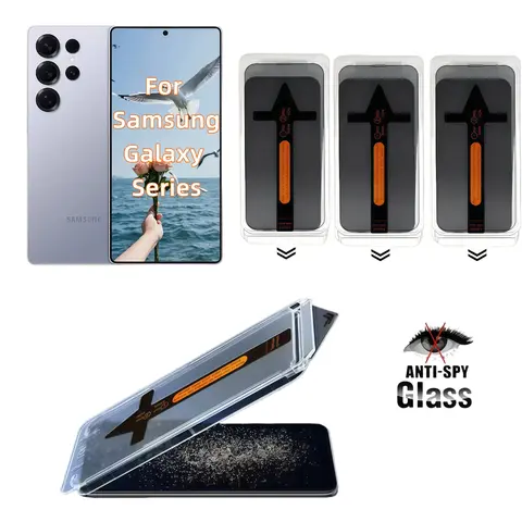 Samsung Galaxy S25/s24/s23/s22 Ultra/plus Privacy Screen Protector Film, Anti-Peeping Tempered Glass, Easy Installation, 9h Hardness, Dust-Free Design